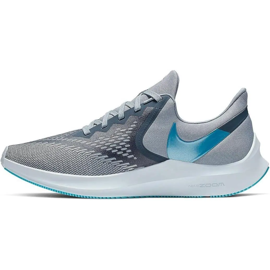 Nike Men`s Zoom Winflo 6 Track Field Shoes Obsidian Mist Lagoon/half Blue