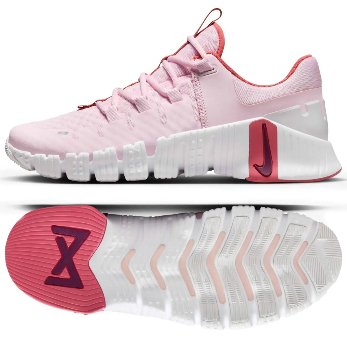 Nike shoes - Nike Free Metcon 5 - Free Metcon - DV3950-603 - Pink Foam/Adobe/Platinum Tint/Dark Team Red 10