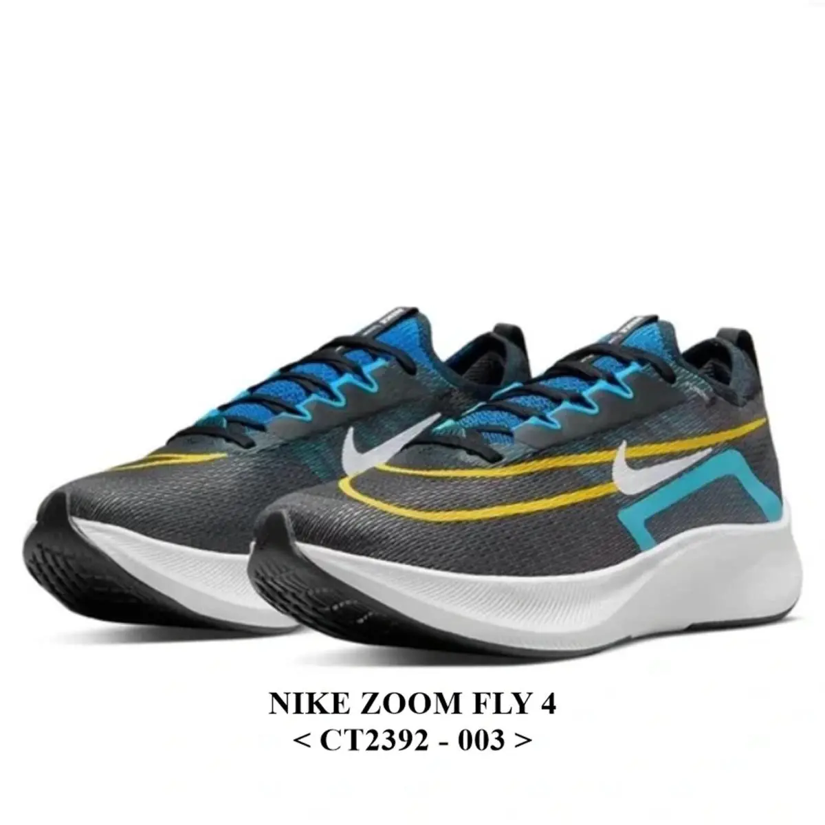 Nike shoes - Nike Zoom Fly - Zoom Fly - Medium - Black/White-Chlorine Blue, Manufacturer: Black/White-Chlorine Blue 5