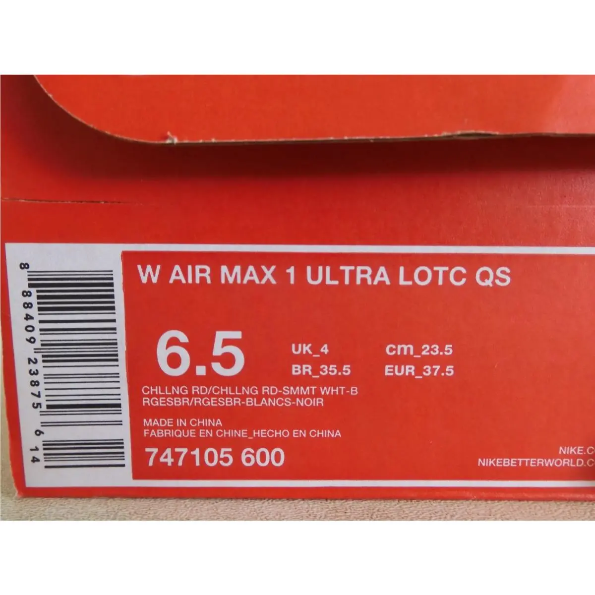 Nike shoes - Nike Air Max 1 - Air Max - 747105-600 - Red 16
