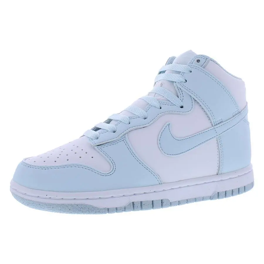 Nike Dunk High Next Nature Womens Shoes - White/Glacier Blue/White, Main: White