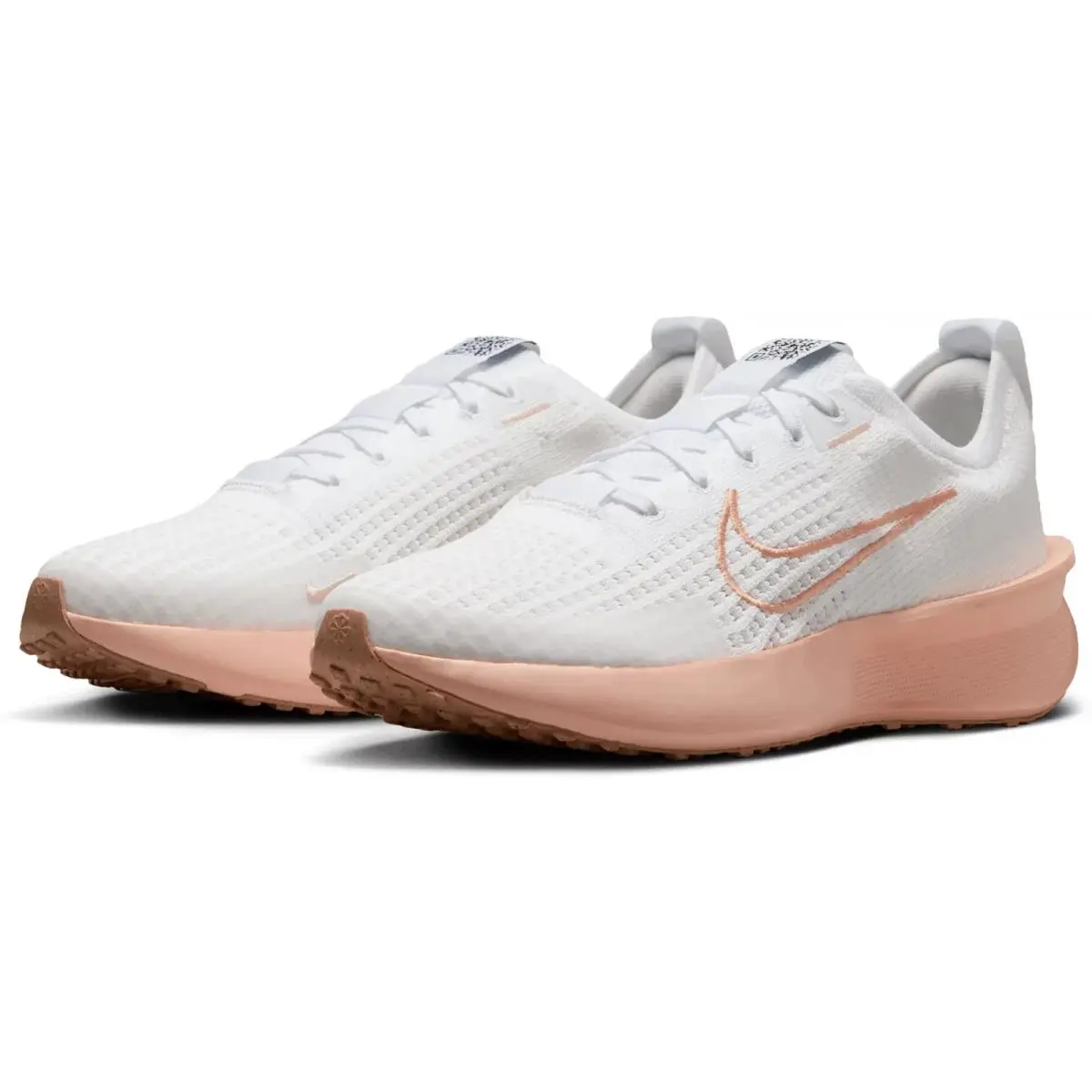 Women`s Multisize Nike Interact Run FD2292 111 White/apricot Running Shoes