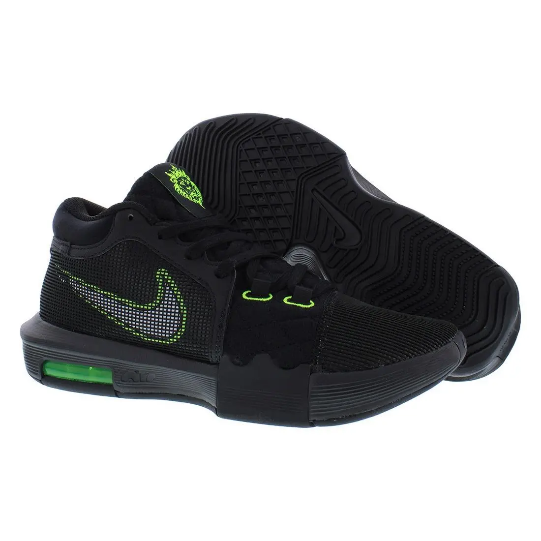 Nike shoes - Black/Lime, Main: Black 4