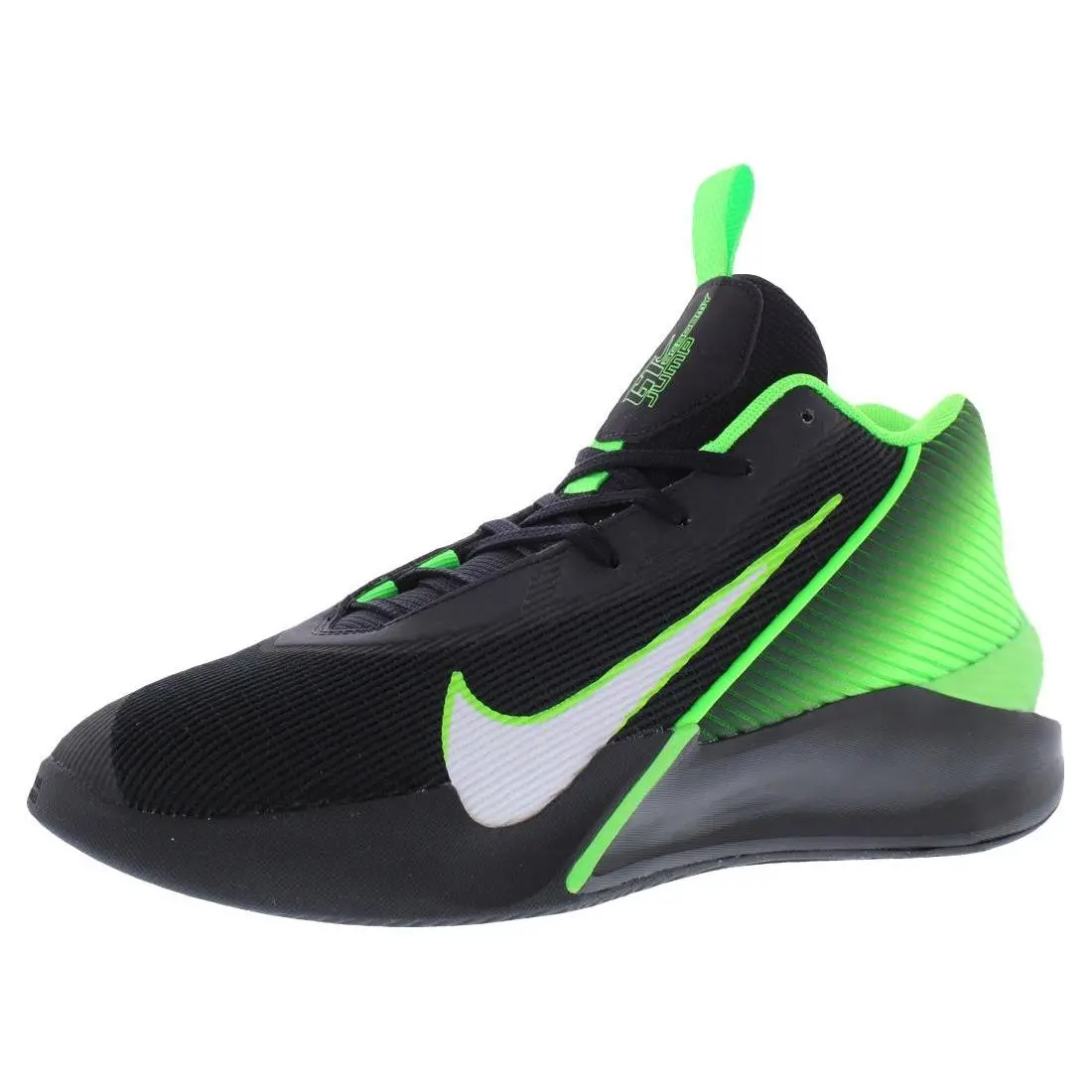 Nike shoes - Black/White/Green Strike, Main: Black 3