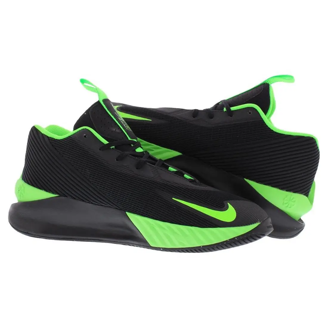 Nike shoes - Black/White/Green Strike, Main: Black 4