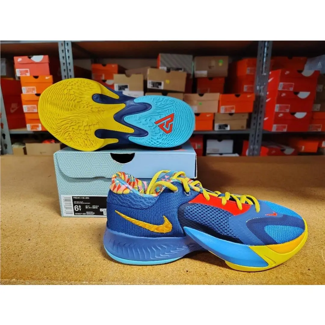 Nike Freak 4 SE Kids Basketball Shoes Deep Royal Blue DV3017-400 Size 6.5Y