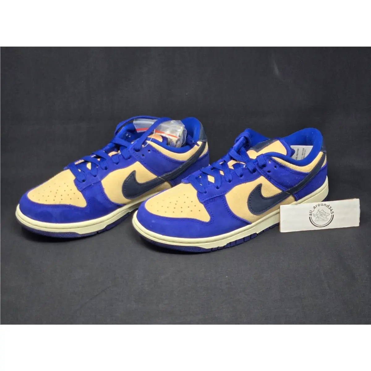 Nike Dunk Low LX Womens Size 8 Deep Royal Blue White Yellow Shoes DV7411-400 Nby