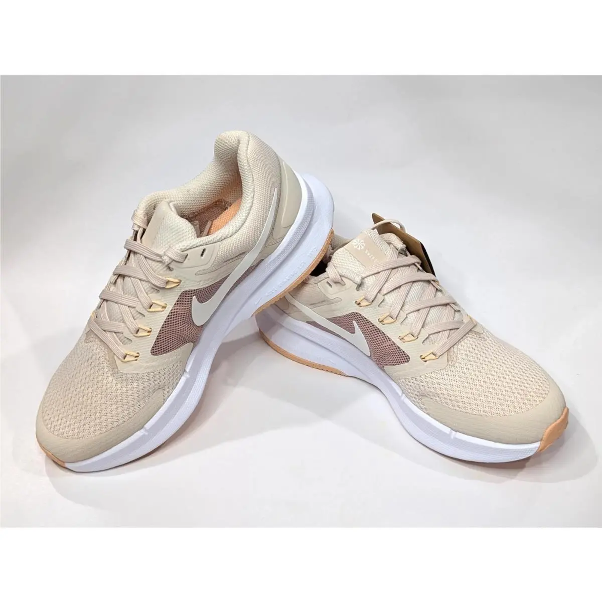 Nike Run Swift 3 White/sail/orange Women`s Running Shoes-sz 7/10 DR2698-107