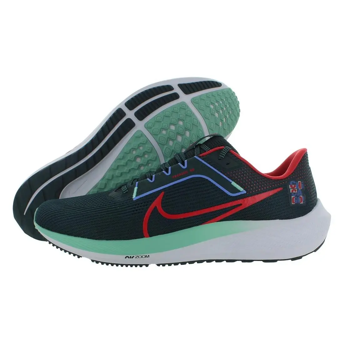 Nike shoes - Deep Jungle/Track Red, Full: Deep Jungle/Track Red 3
