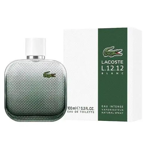 L.12.12 Blanc Eau Intense by Lacoste 3.3 Eau de Toilette Cologne For Men Spray