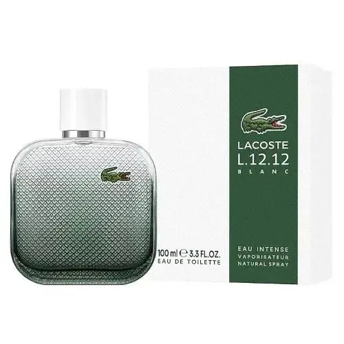 L.12.12 Blanc Eau Intense by Lacoste 3.3 Eau de Toilette Cologne For Men Spray