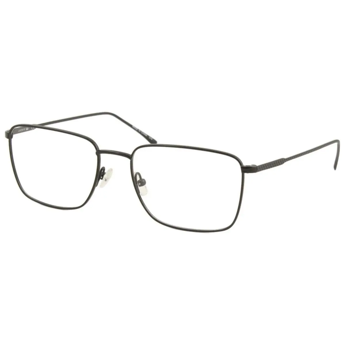 Lacoste L2245 001 Eyeglasses Men`s Black Full Rim Square Shape 55mm