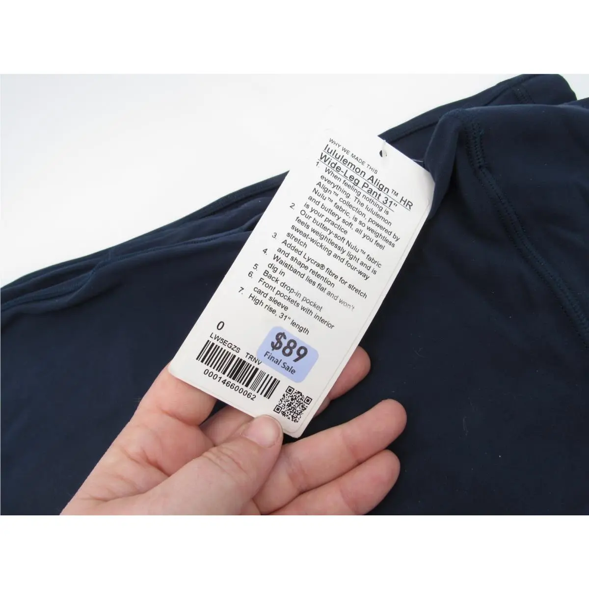 Lululemon clothing - True Navy 2