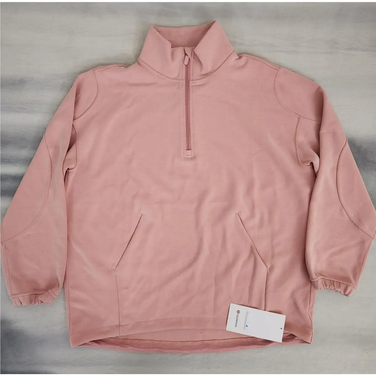 Lululemon Softstreme Half-zip Long Tea Rose Women`s Size Large
