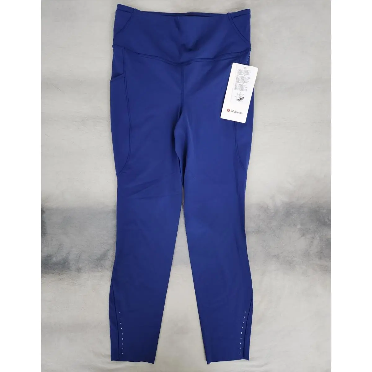 Lululemon Fast and Free HR Tight 25 Pockets Clubhouse Blue Women`s Size 8
