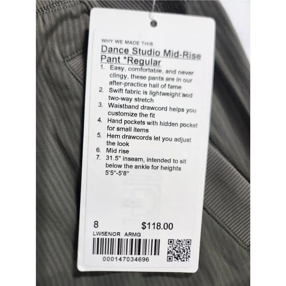 Lululemon clothing - Army Green 4