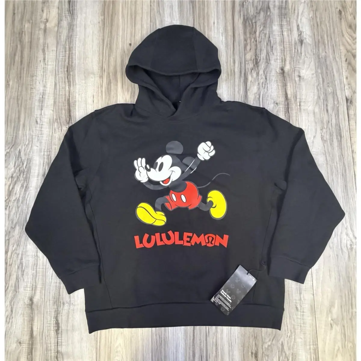 Lululemon x Disney Steady State Pullover Hoodie Black Mickey Mouse Large