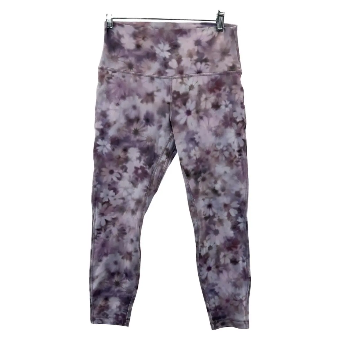 Lululemon Align HR Pant 25 Size 10 Purple Floral Diamond Dye LW5EYFS MHP2