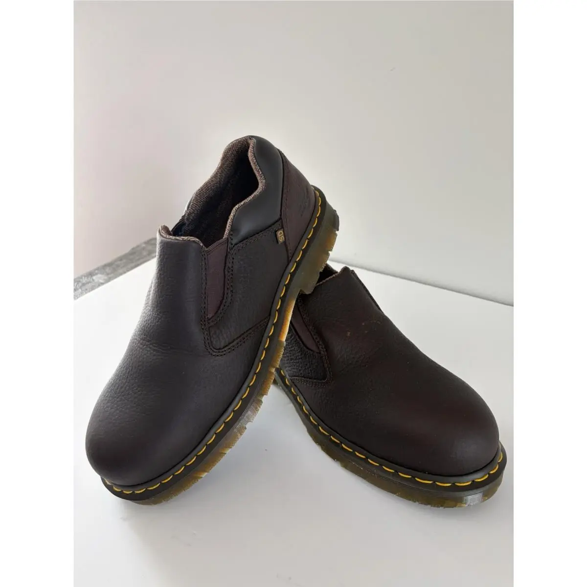 Dr. Martens Dr Marten Air Wair Steel Toe Industrial Mens Brown Shoes SZ 11 Us. 052560006