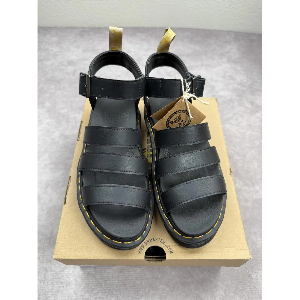 Dr Martens Blaire Shoes Womens Size 9 Vegan Platform Sandals Felix Rub Off
