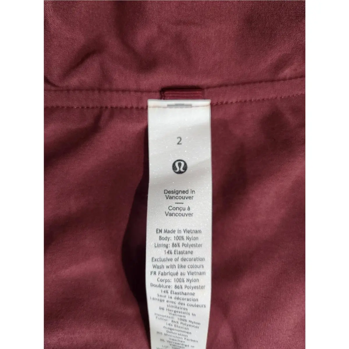 Lululemon clothing - Red Merlot 4