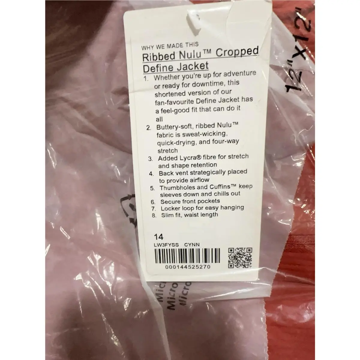 Lululemon clothing - Cayenne 2