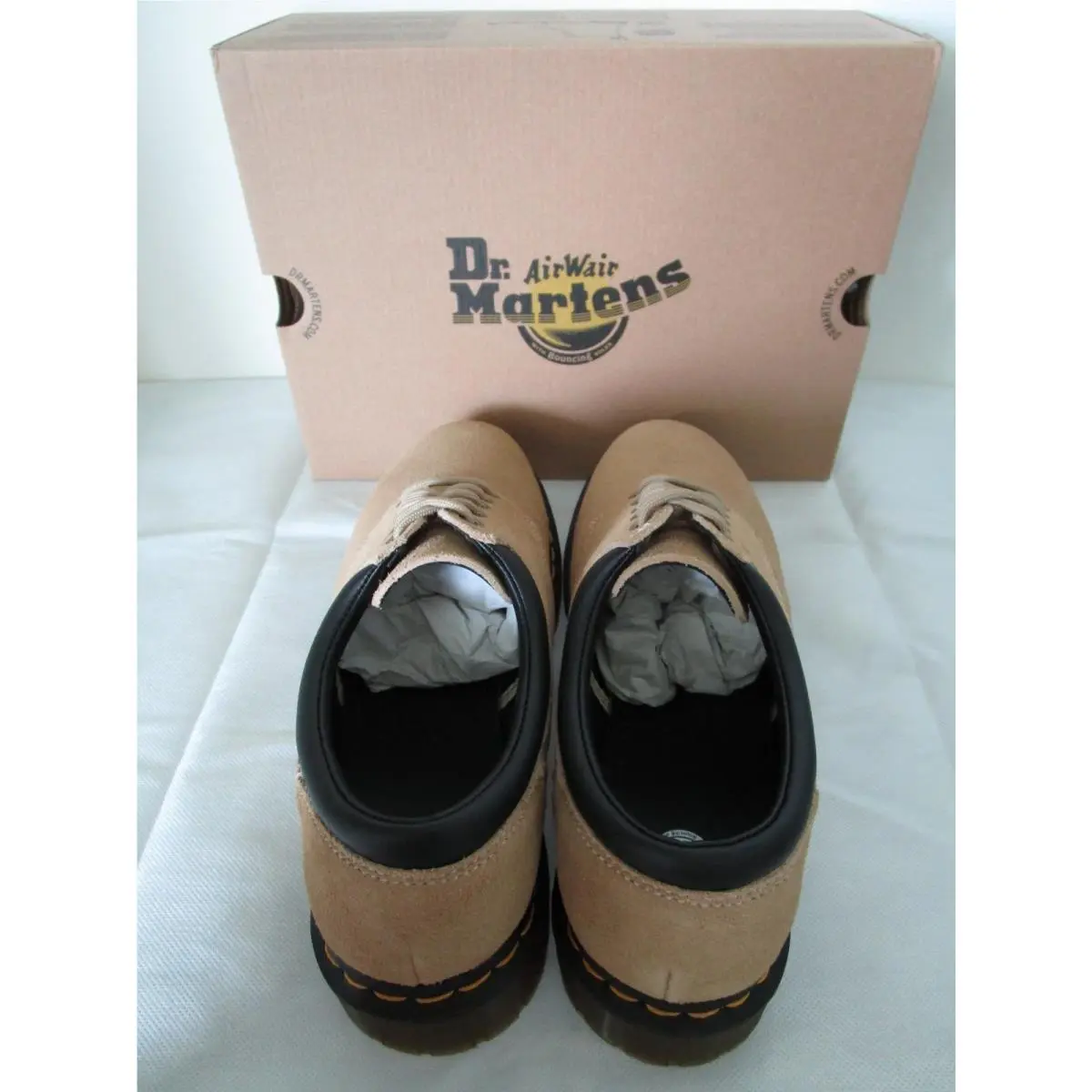 Dr. Martens shoes - DR. MARTENS 8053 WAXY BRONX SUEDE - SAVANNAH TAN (UPC: 190665741070) 8