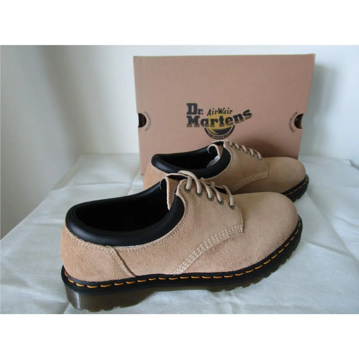 Dr. Martens shoes - DR. MARTENS 8053 WAXY BRONX SUEDE - SAVANNAH TAN (UPC: 190665741070) 0