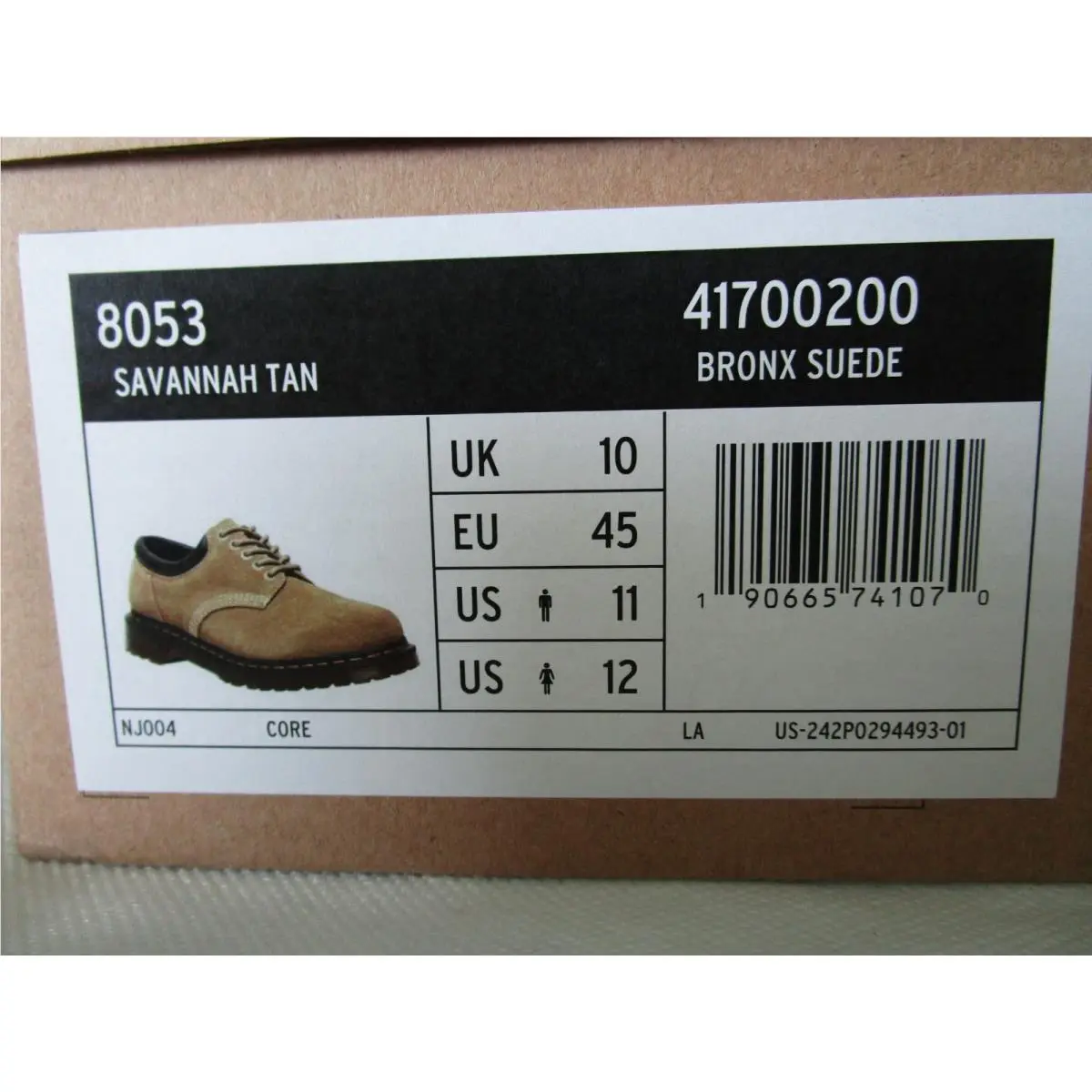 Dr. Martens shoes - DR. MARTENS 8053 WAXY BRONX SUEDE - SAVANNAH TAN (UPC: 190665741070) 22