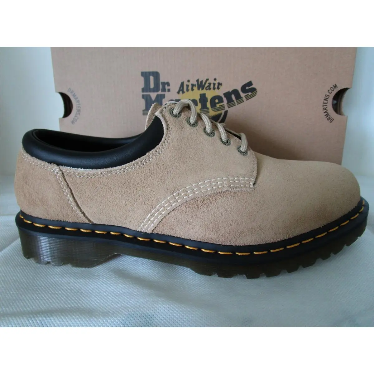 Dr. Martens shoes - DR. MARTENS 8053 WAXY BRONX SUEDE - SAVANNAH TAN (UPC: 190665741070) 1