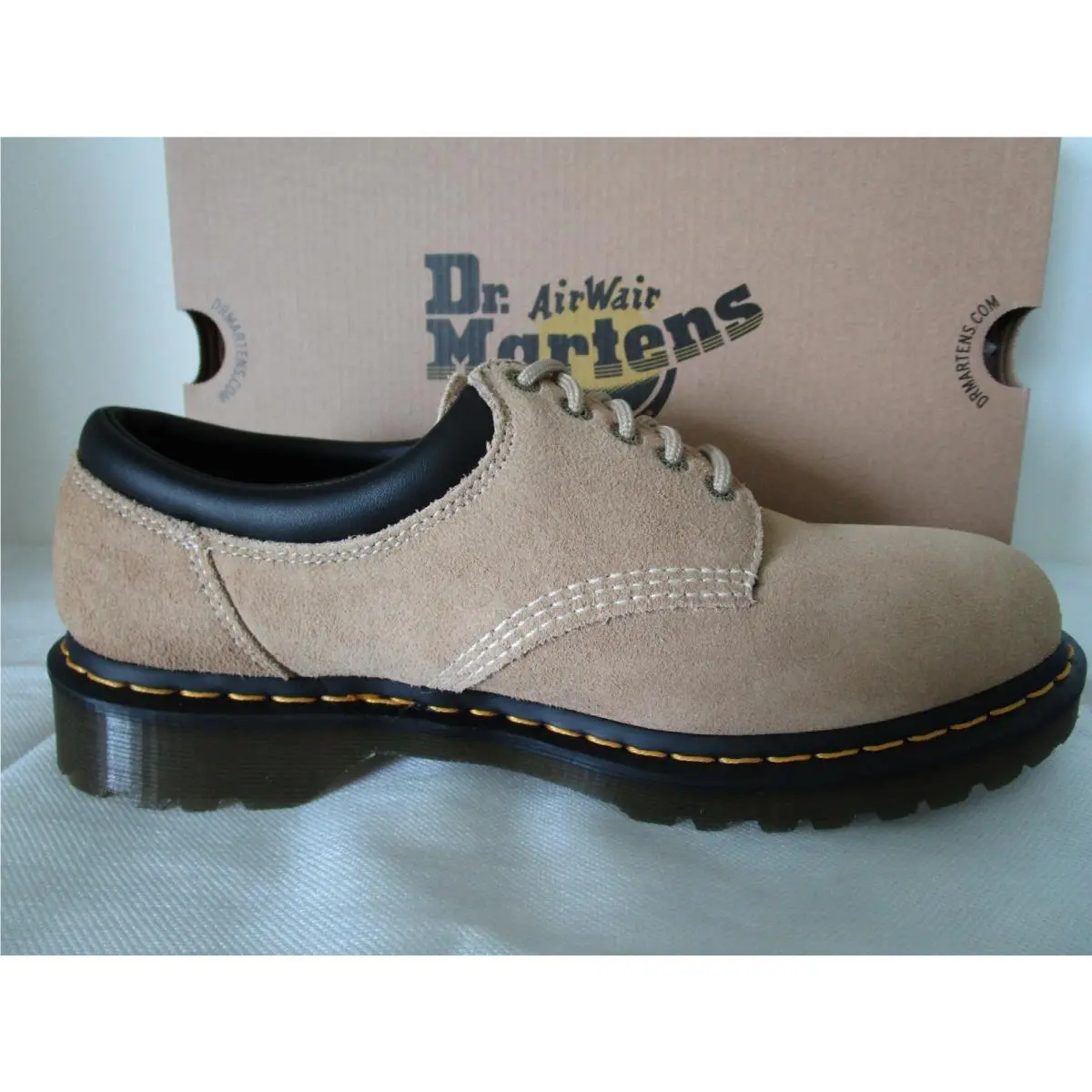 Dr. Martens shoes - DR. MARTENS 8053 WAXY BRONX SUEDE - SAVANNAH TAN (UPC: 190665741070) 4