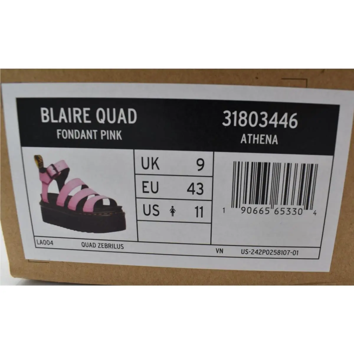 Dr. Martens shoes - Dr Martens Blair Quad - Blair Quad - Pink (UPC: 190665653304) 9