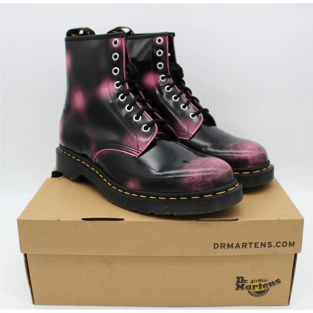 Dr. Martens 1460 8 Eye Boot Unisex Pink Arcadia Doc Martens - Size 10M/11W