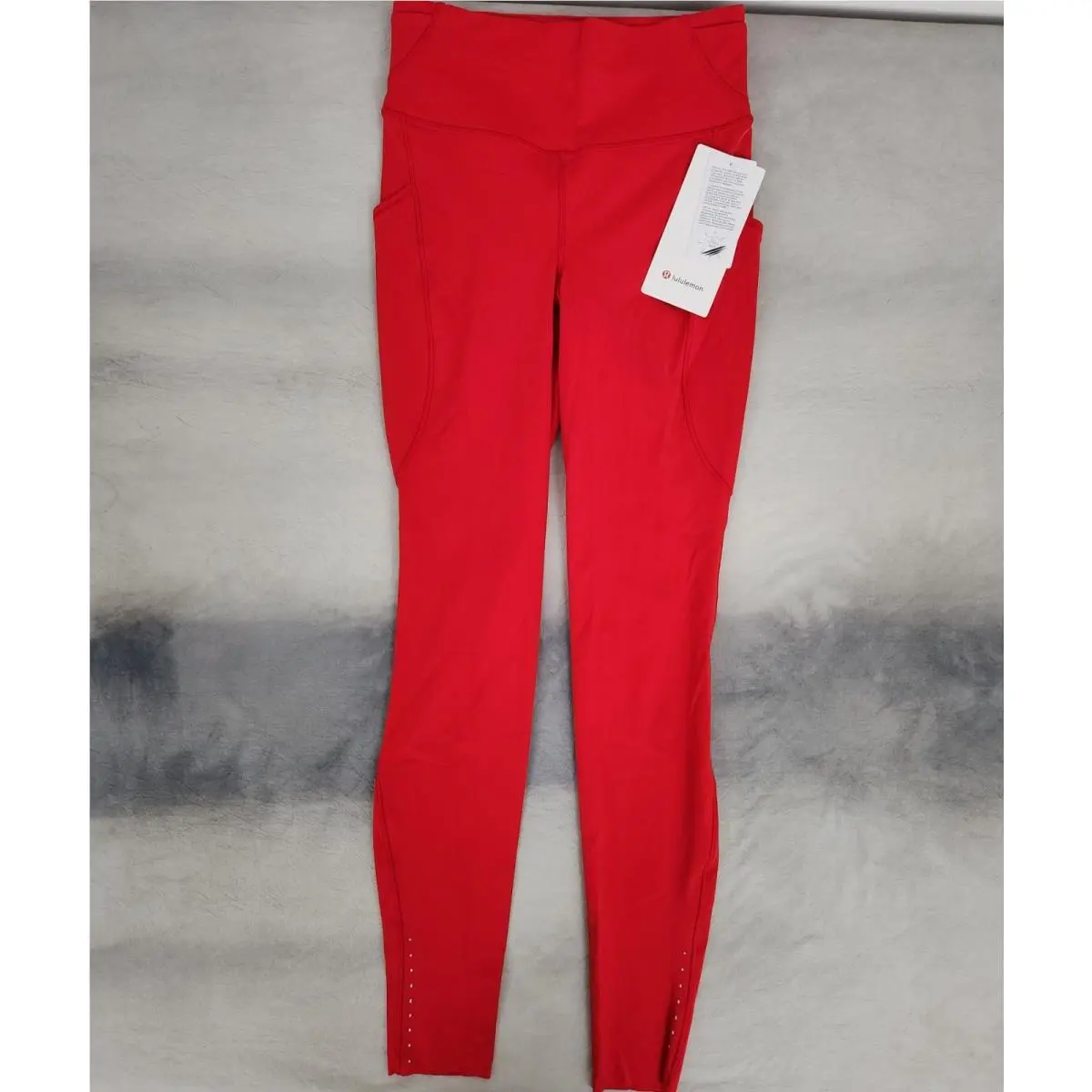 Lululemon Fast and Free HR Tight 28 Pockets Oxford Red Women`s Size 10