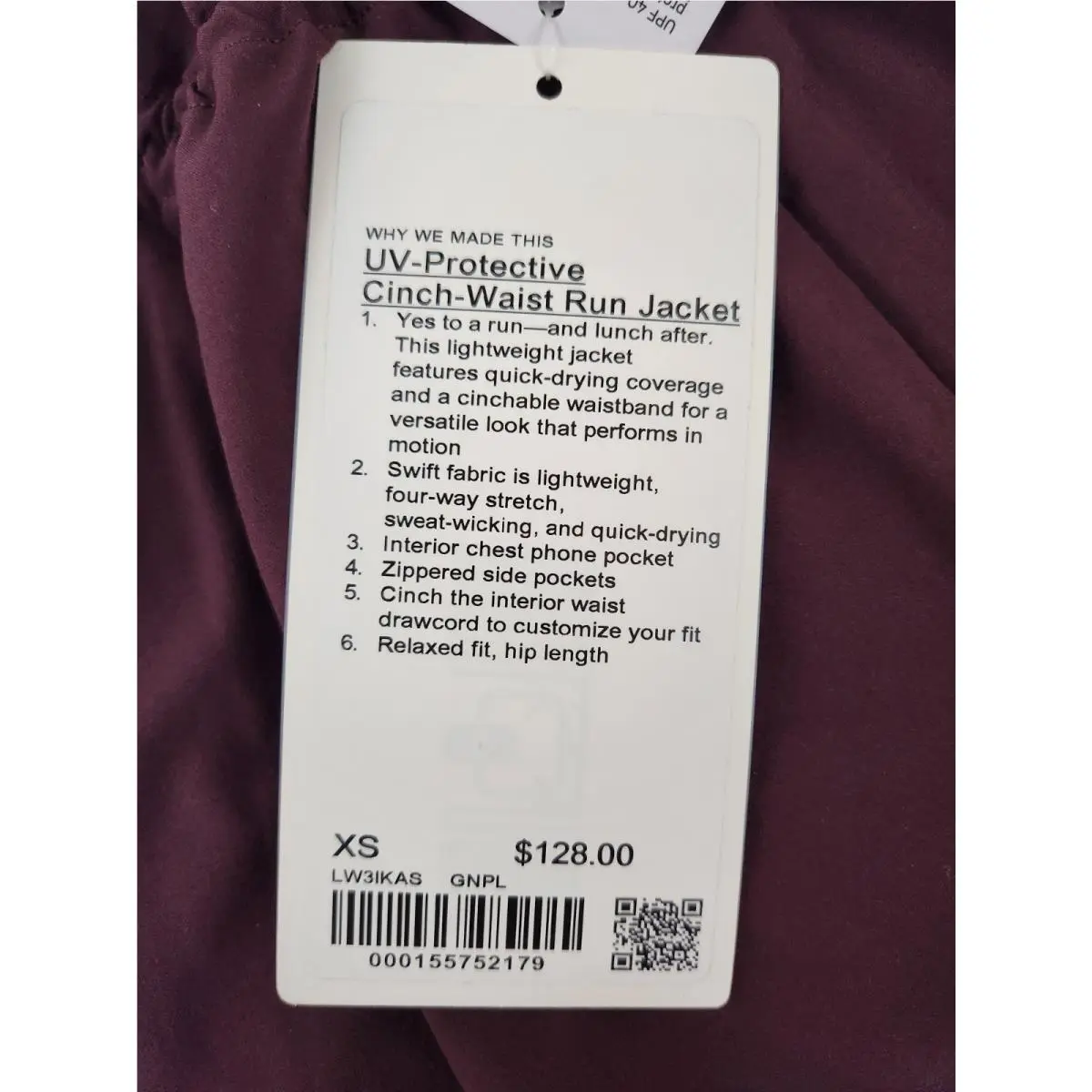 Lululemon clothing - Goodnight Plum 2