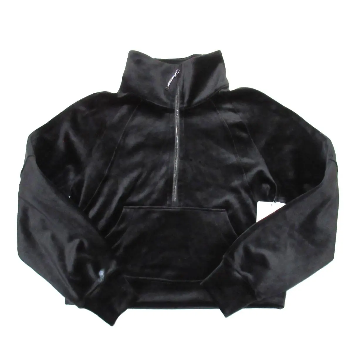 Lululemon Scuba Oversized Funnel-neck Half Zip Velvet in Black Xs/s