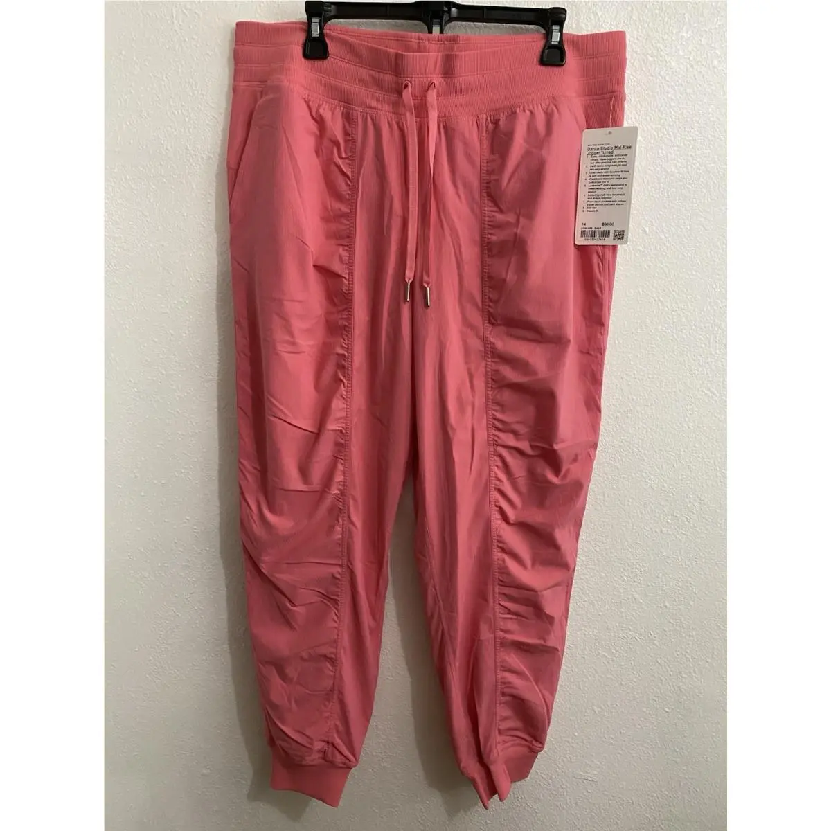Lululemon Dance Studio Mid Rise Lined Joggers 14 Flamingo Color