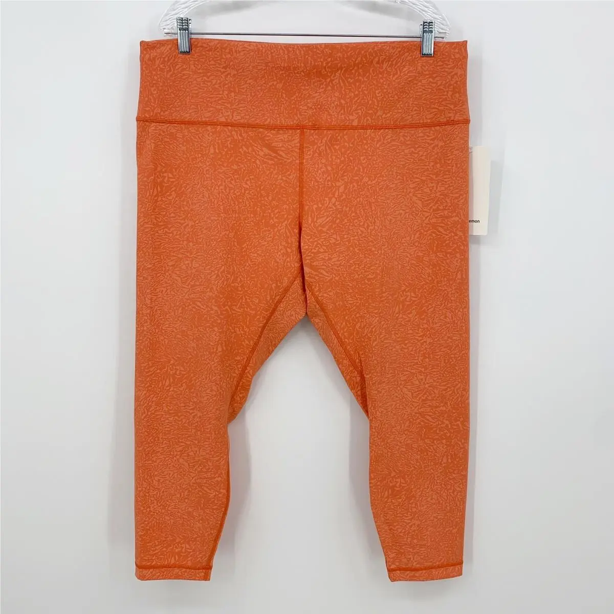 Lululemon Wunder Train High Rise Tight 25” Size 20 Crunch Warm Coral Workout Gym