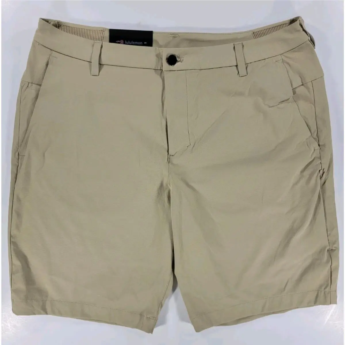 Lululemon Commission Golf Short 10” Beige Performance Stretch Mens 36