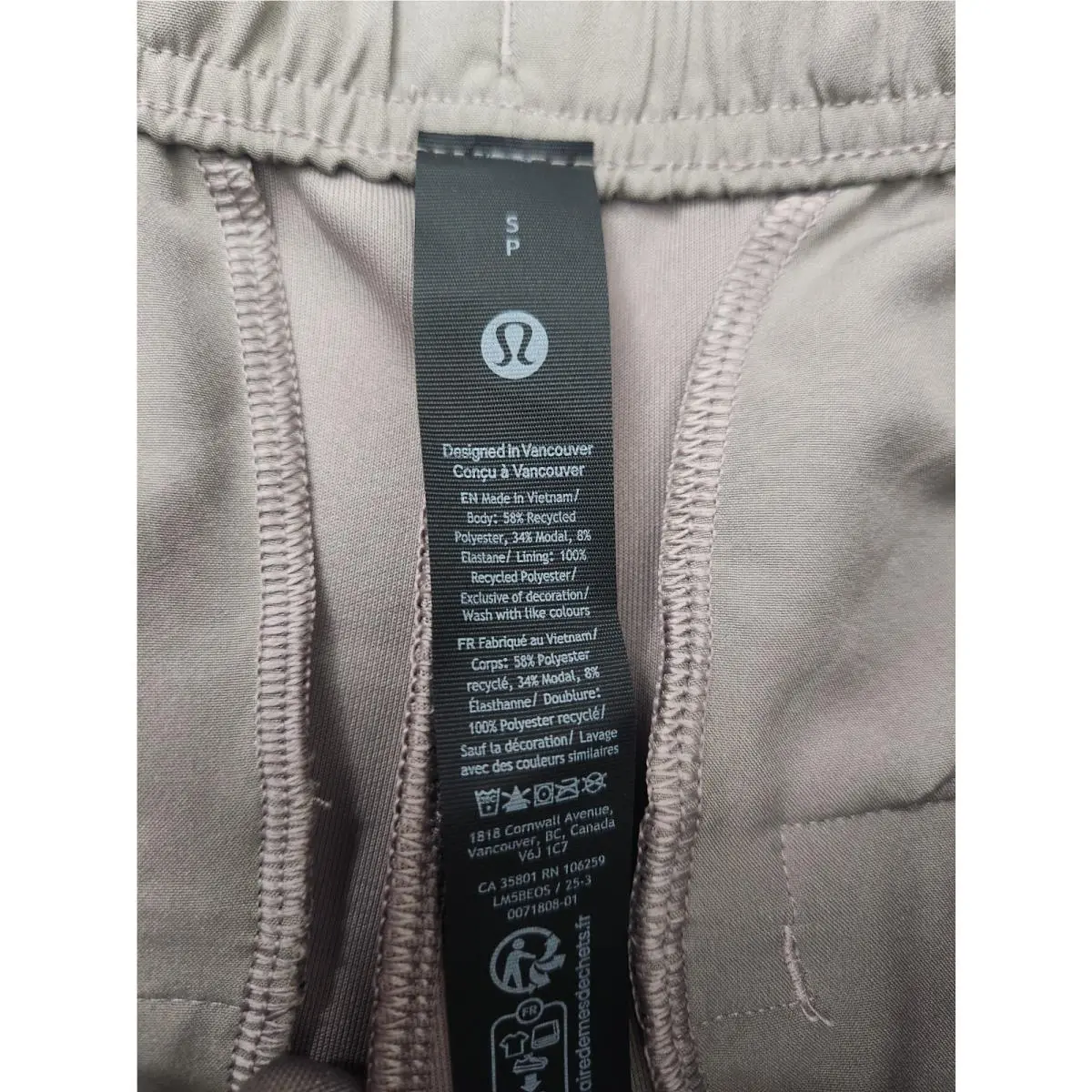 Lululemon clothing - Warm Ash Gray 5