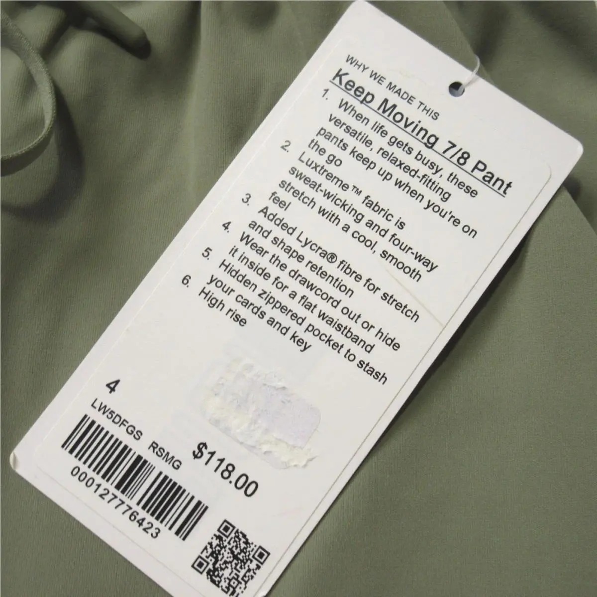 Lululemon clothing - Green 1