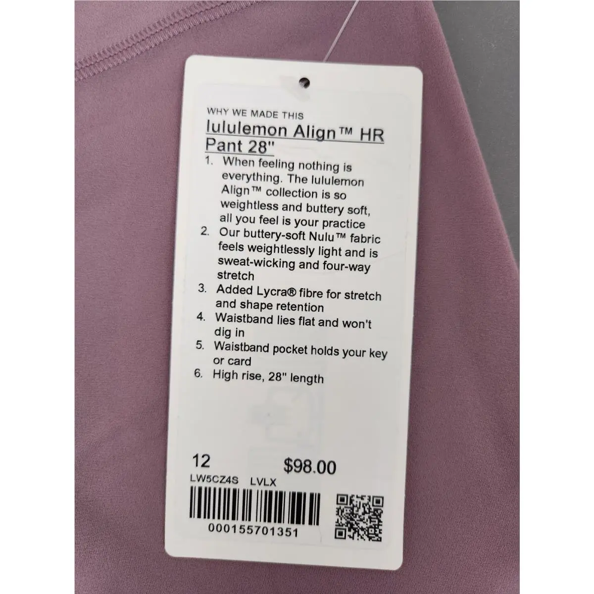 Lululemon clothing - Purple 2