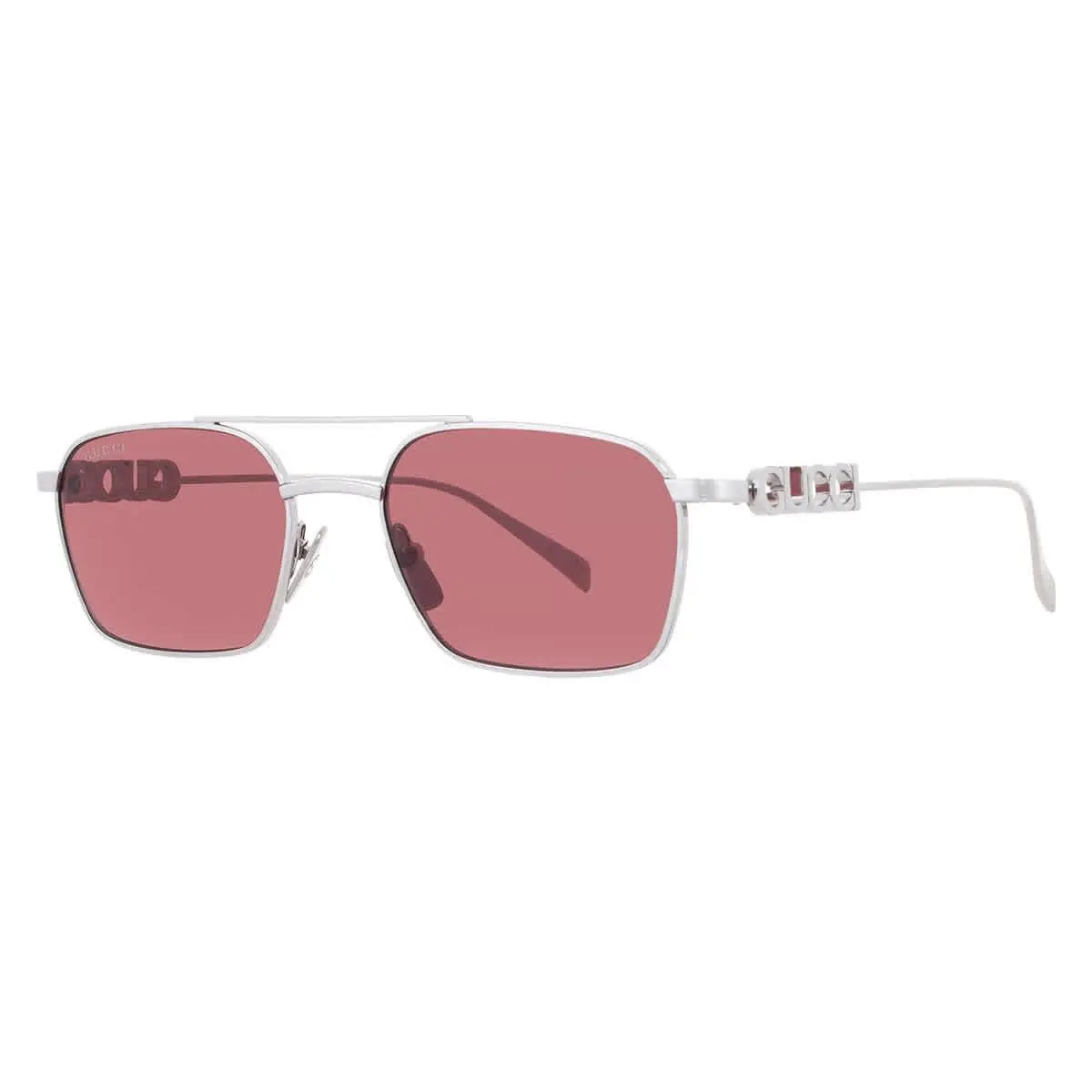 Gucci Red Pilot Unisex Sunglasses GG1804S 004 54 GG1804S 004 54