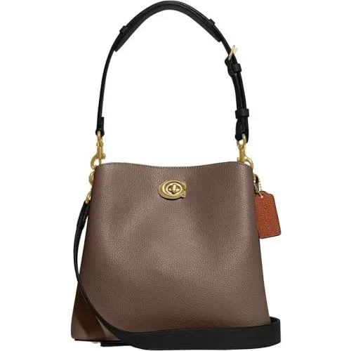 Coach Pebble Leather Willow Bucket Bag with Convertible Straps