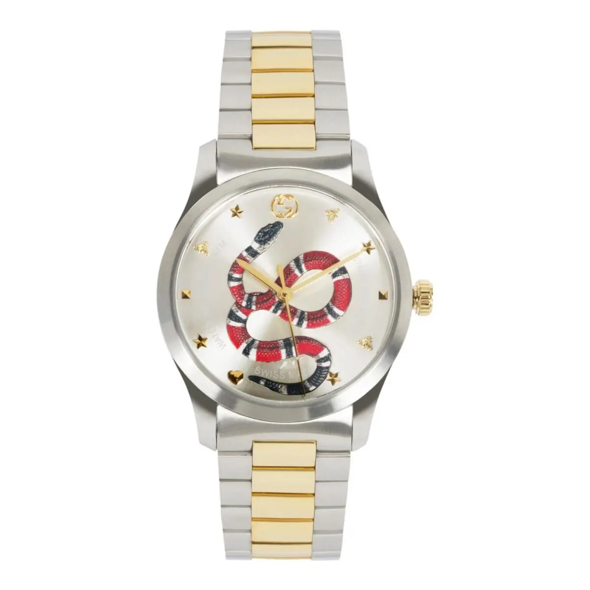 Gucci Womens Two Tone 38mm Bracelet Fashion Watch