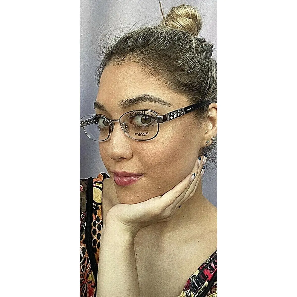 Coach HC Q7250 Silver 51mm Silver Rx-able Women`s Eyeglasses Frame