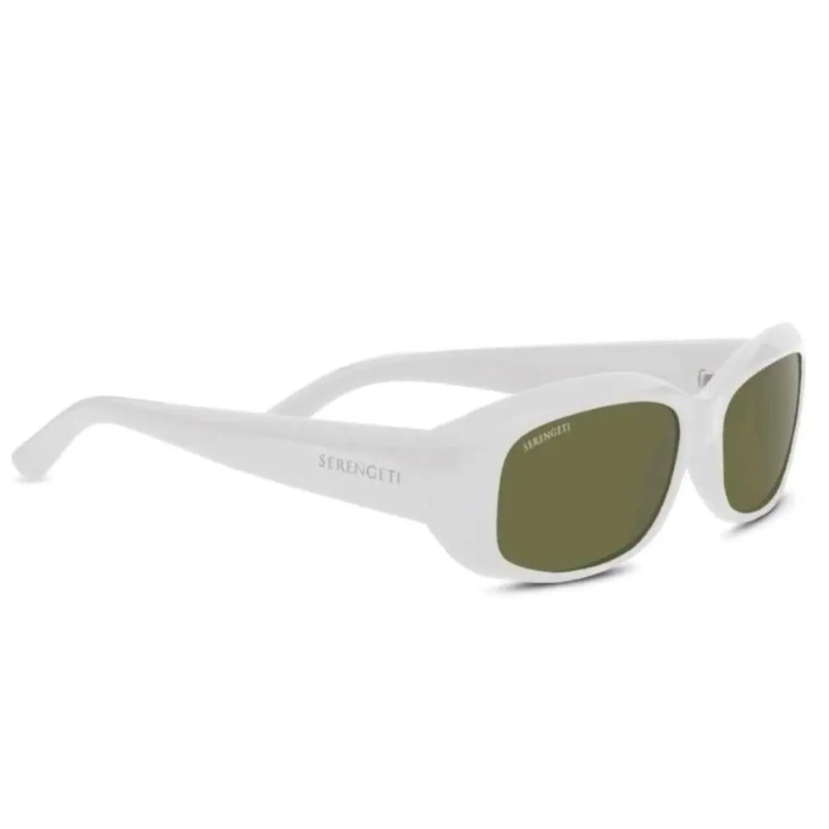 Serengeti Bianca SS008001 Polarized 555nm Sunglasses Matte White Women