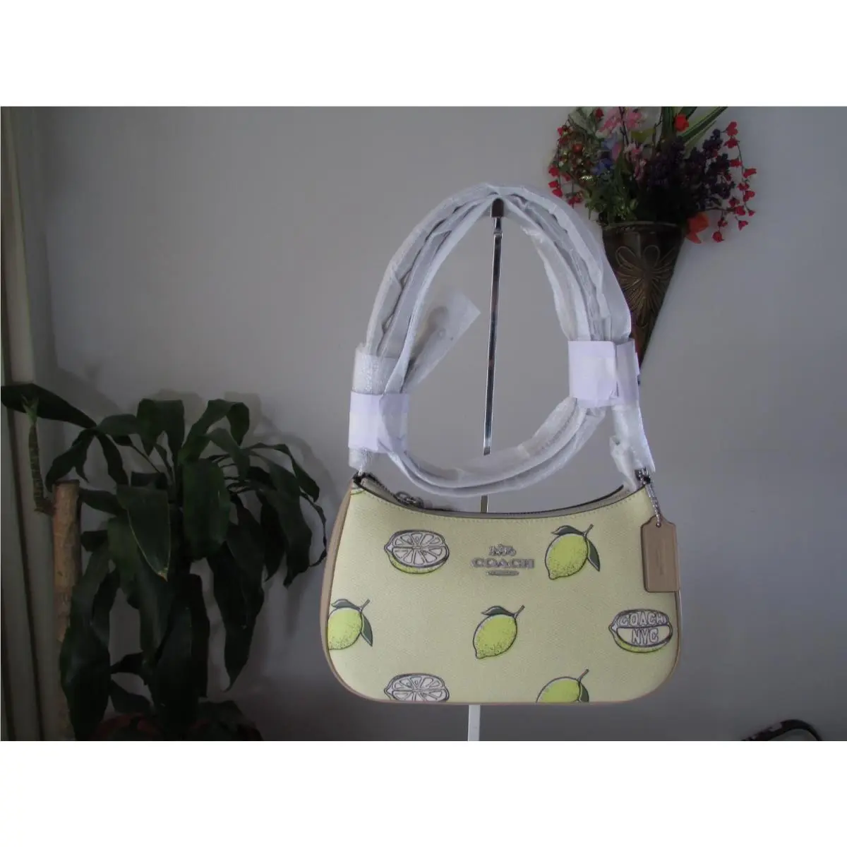 Coach Teri Shoulder Bag with Lemon Print CBA53 Garden Glade Multi