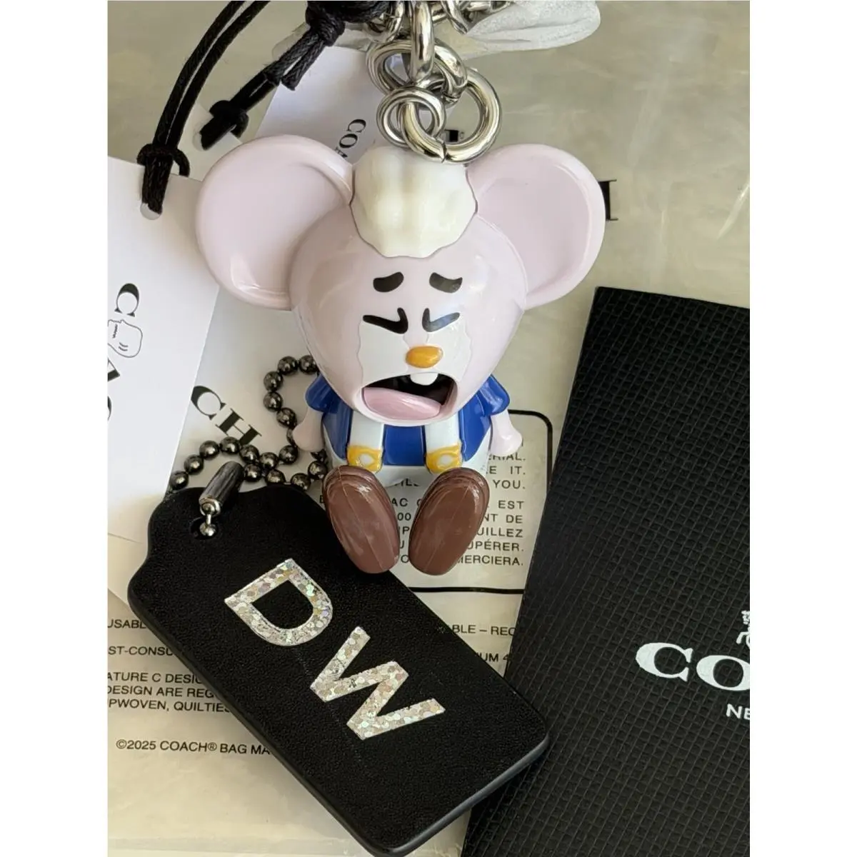 X Brain Dead Mouse Bag Charm Pink/multi CEU21 by Coach
