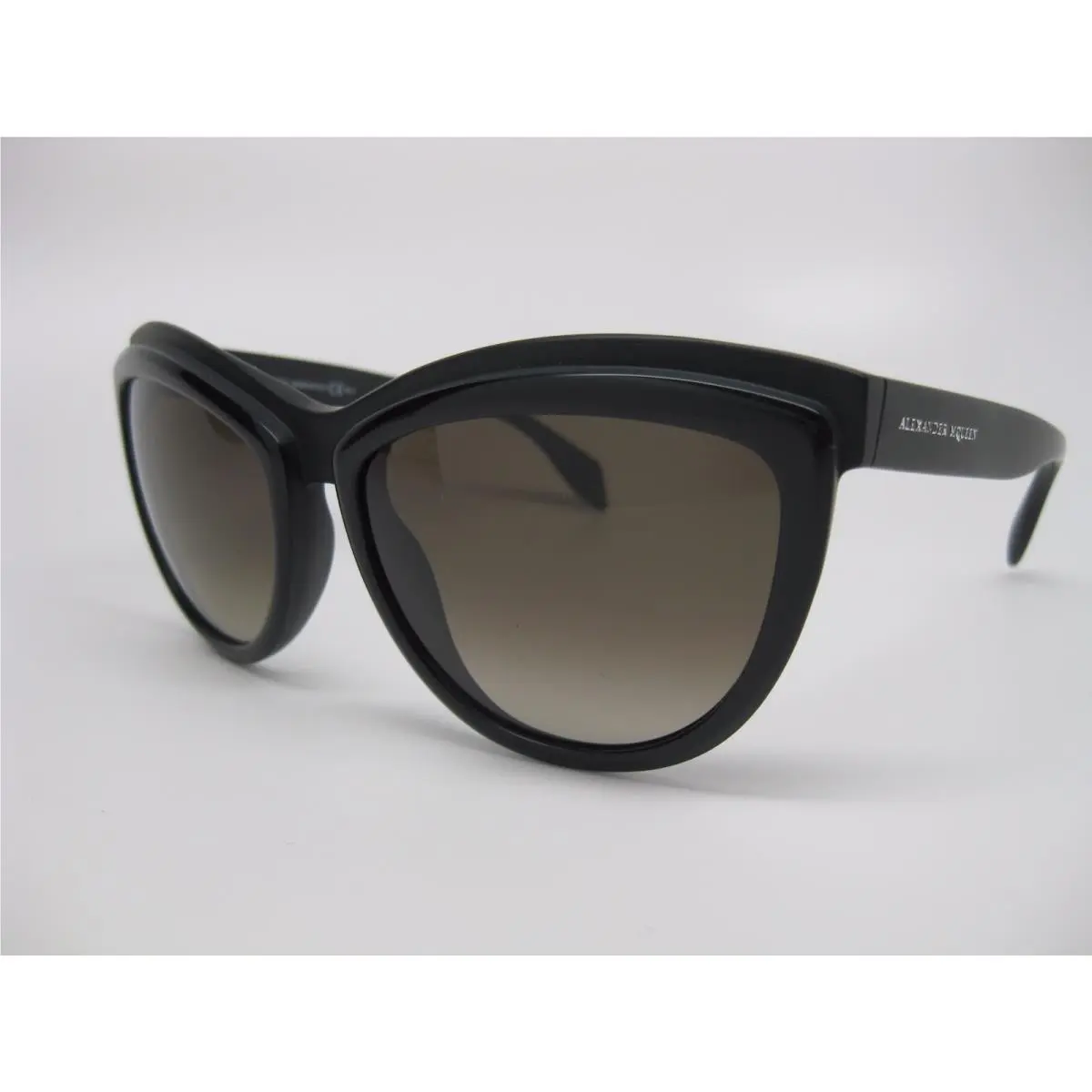 Alexander Mcqueen 4247/S 3B6 Matte Black Frame HA Brown Gradient Lens by Alexander McQueen